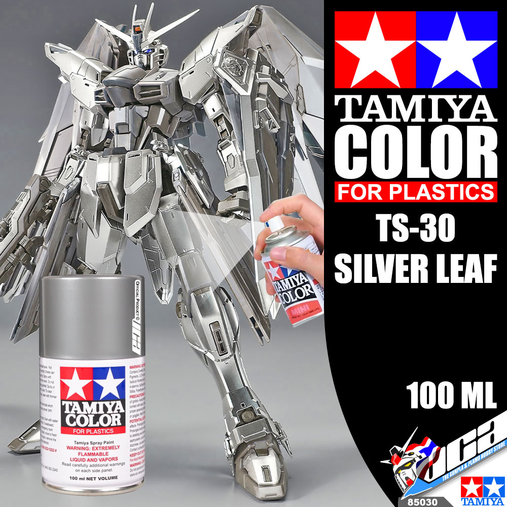 TAMIYA 85030 TS-30 SILVER LEAF COLOR SPRAY PAINT CAN 100ML