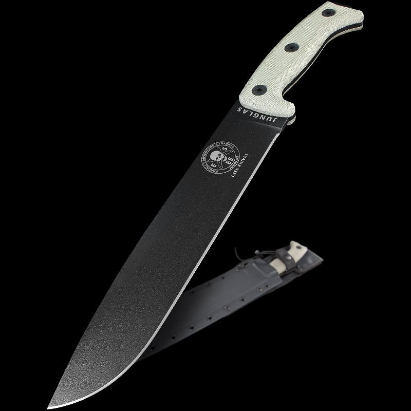 มีดESEE Knives: ESEE-JUNGLAS, Black Plain