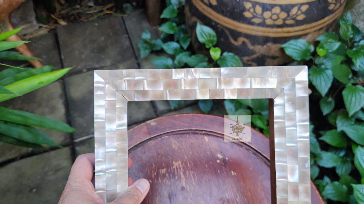 กรอบรูป เปลือกหอยมุกเก่า