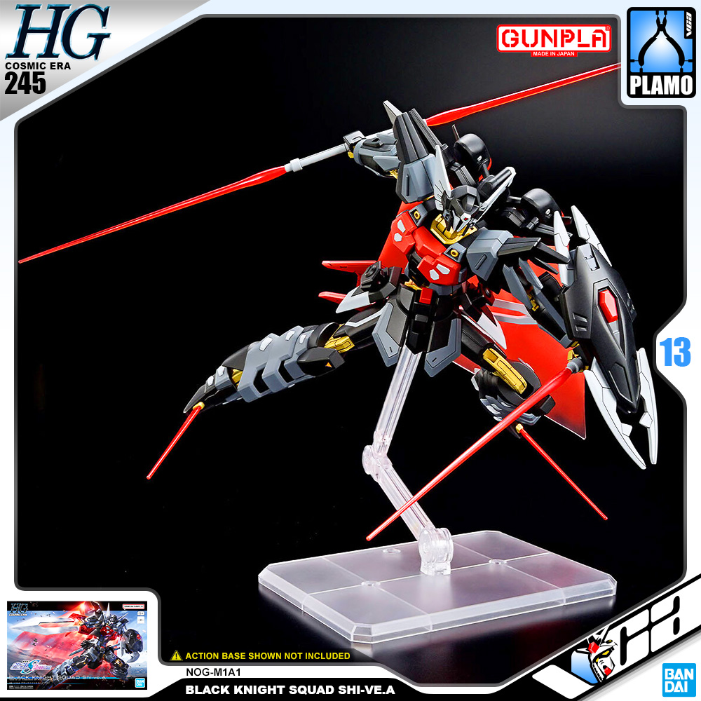 Bandai Gunpla High Grade Cosmic Era HG Black Knight Squad Shi-ve.A Model Action Toy Kit VCA Gundam Thailand