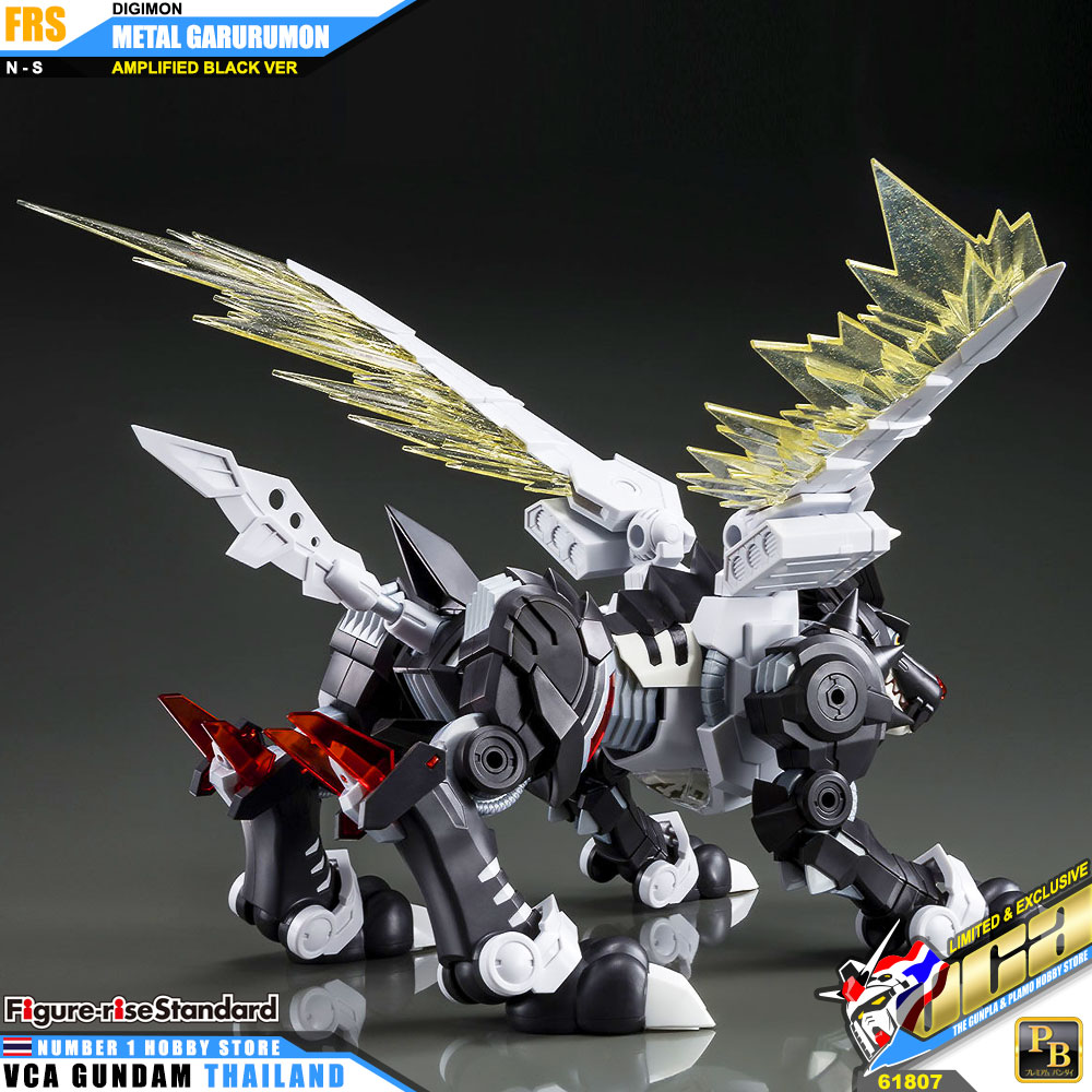 BANDAI FIGURE-RISE STANDARD METAL GARURUMON AMPLIFIED BLACK VER FIGURE RISE ดิจิมอน แอดเวนเจอร์ โมเดล VCA GUNDAM