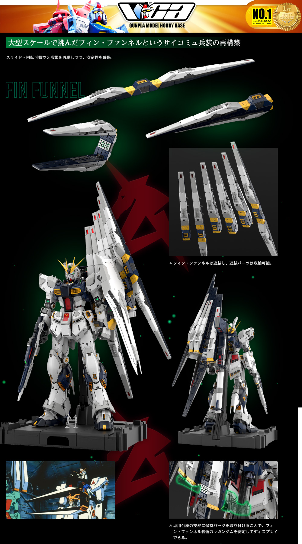 Bandai Gunpla Perfect Grade Unleashed PGU 1/60 PG RX-93 Nu Gundam Action Figure Model Toy Kit VCA Thailand