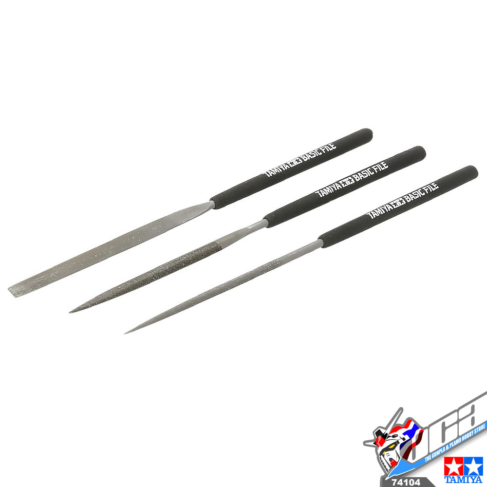 TAMIYA #74104 BASIC FILE SET (SMOOTH DOUBLE-CUT)