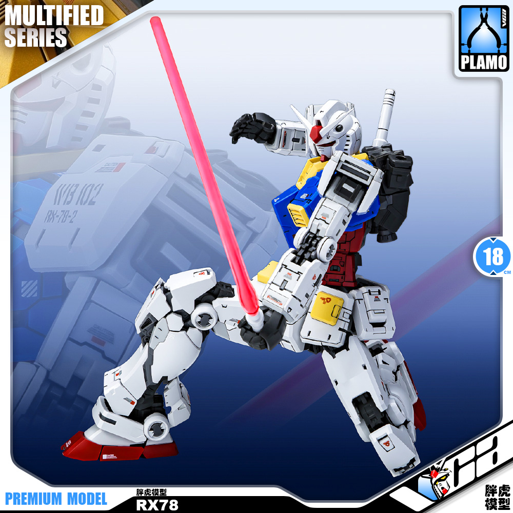 Fat Cat 1/100 AZU RX-78-2 Gundam Real Grade RG Plastic Model Action Toy Kit VCA Bangkok Thailand