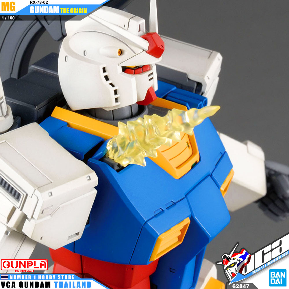 BANDAI GUNPLA MASTER GRADE MG 1/100 RX-78-02 GUNDAM THE ORIGIN โมเดล กันดั้ม กันพลา VCA GUNDAM