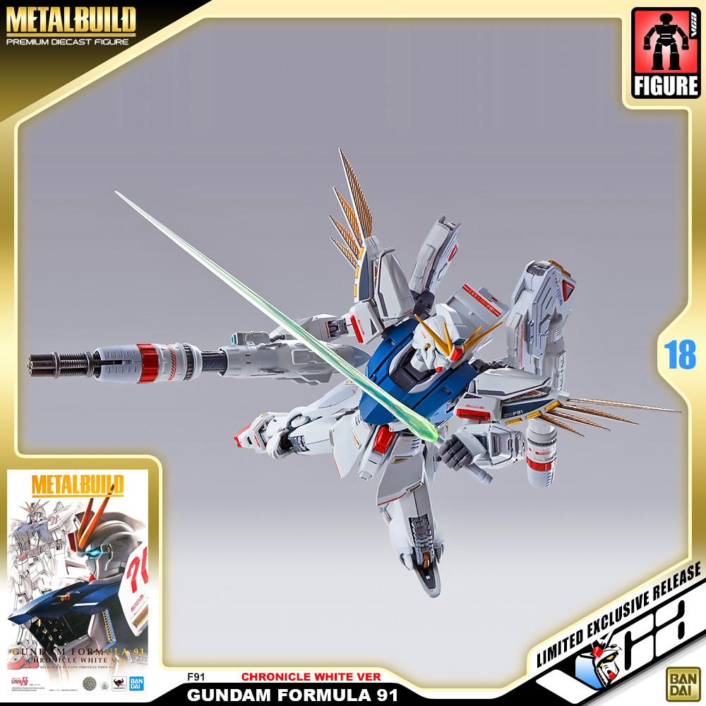 ⭐️ PREMIUM BANDAI PB TAMASHII NATIONS METAL BUILD MB GUNDAM F91 CHRONICLE WHITE VER กันดั้ม ฟิกเกอร์ ของเล่น VCA GUNDAM