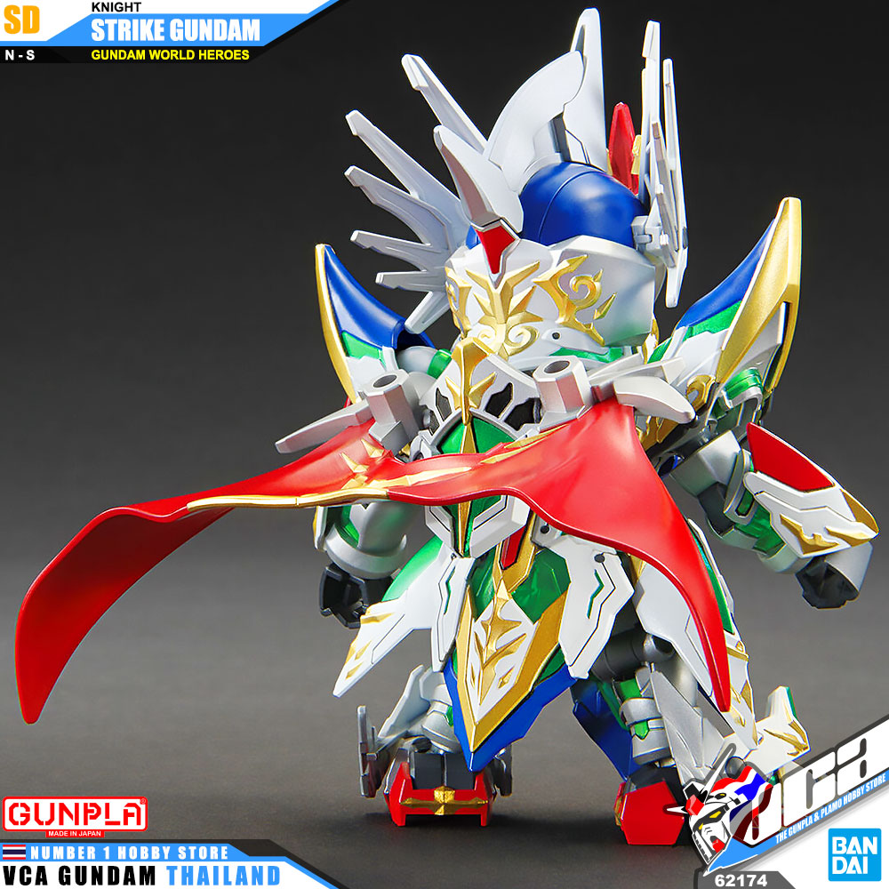 BANDAI GUNPLA SD GUNDAM WORLD HEROES SDW KNIGHT STRIKE GUNDAM โมเดล กันดั้ม กันพลา VCA GUNDAM