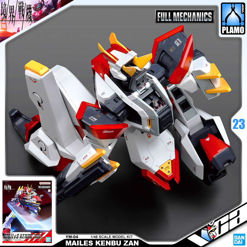 ⭐️ BANDAI KYOUKAI SENKI FULL MECHANICS FM 1/48 MAILES KENBU ZAN ประกอบ โมเดล ของเล่น VCA GUNDAM