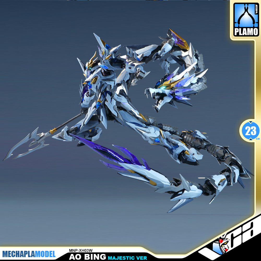 Motor Nuclear 摩动核 MNP-XH03W Ao Bing 敖丙 Majestic Ver 威武色 Metal Build Structure Action Figure Toy Kit VCA Gundam Thailand