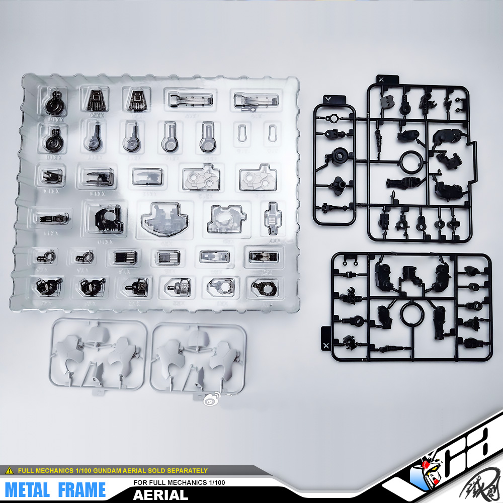 Iron Toys 铁创模型 Metal Structure Inner Frame Parts for Full Mechanics 1/100 FM Gundam Aerial Upgrade Parts VCA Bangkok Thailand