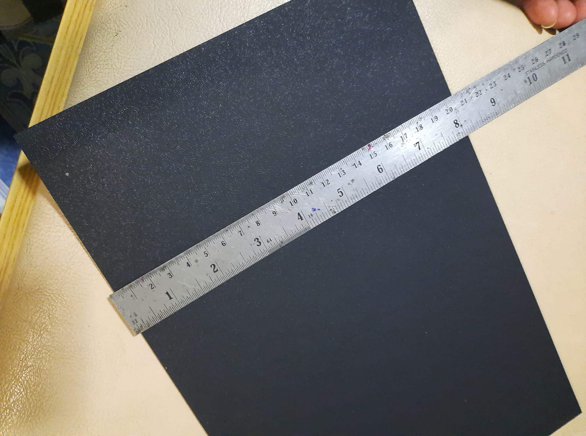 ทำซอง KYDEX V Thermoform Sheet - (P1 Texture) - (.080" Gauge) - (8in x 12in Sheet) - (Black) แผ่นละ