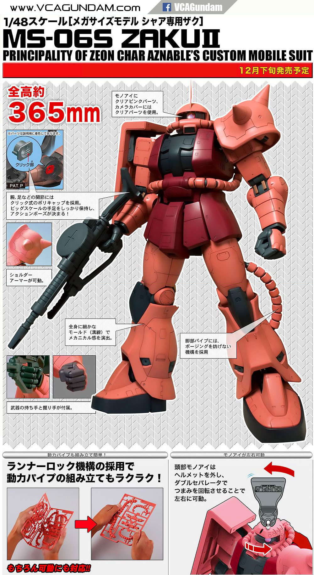 1/48 MEGASIZE MS-06S ZAKU II ซาคุ 2