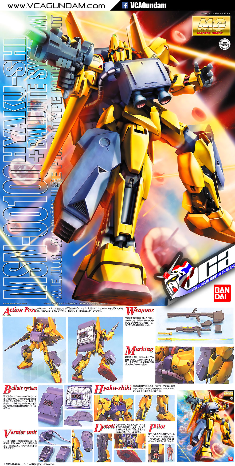 MG HYAKU SHIKI + BALLUTE SYSTEM ฮยาคุ ชิคิ