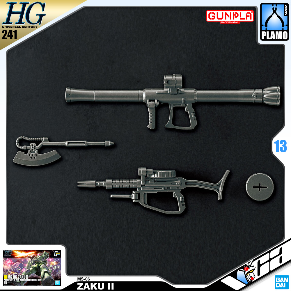 ⭐️ BANDAI GUNPLA HIGH GRADE UNIVERSAL CENTURY HGUC HG 1/144 MS-06 ZAKU II ประกอบ หุ่นยนต์ โมเดล กันดั้ม กันพลา ของเล่น VCA GUNDAM