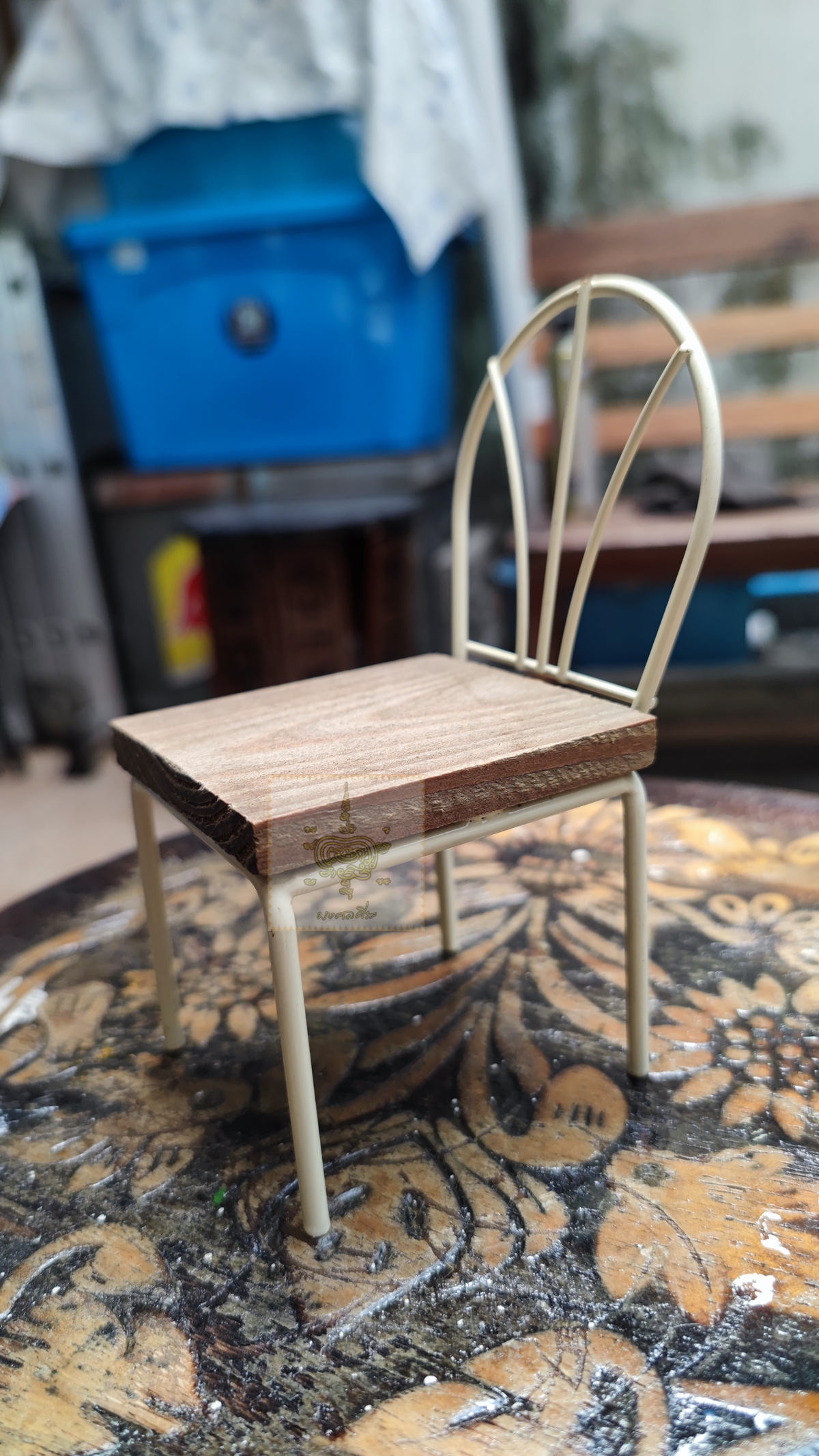 เก้าอี้ตุ๊กตา งานเหล็กแท้ไม้แท้