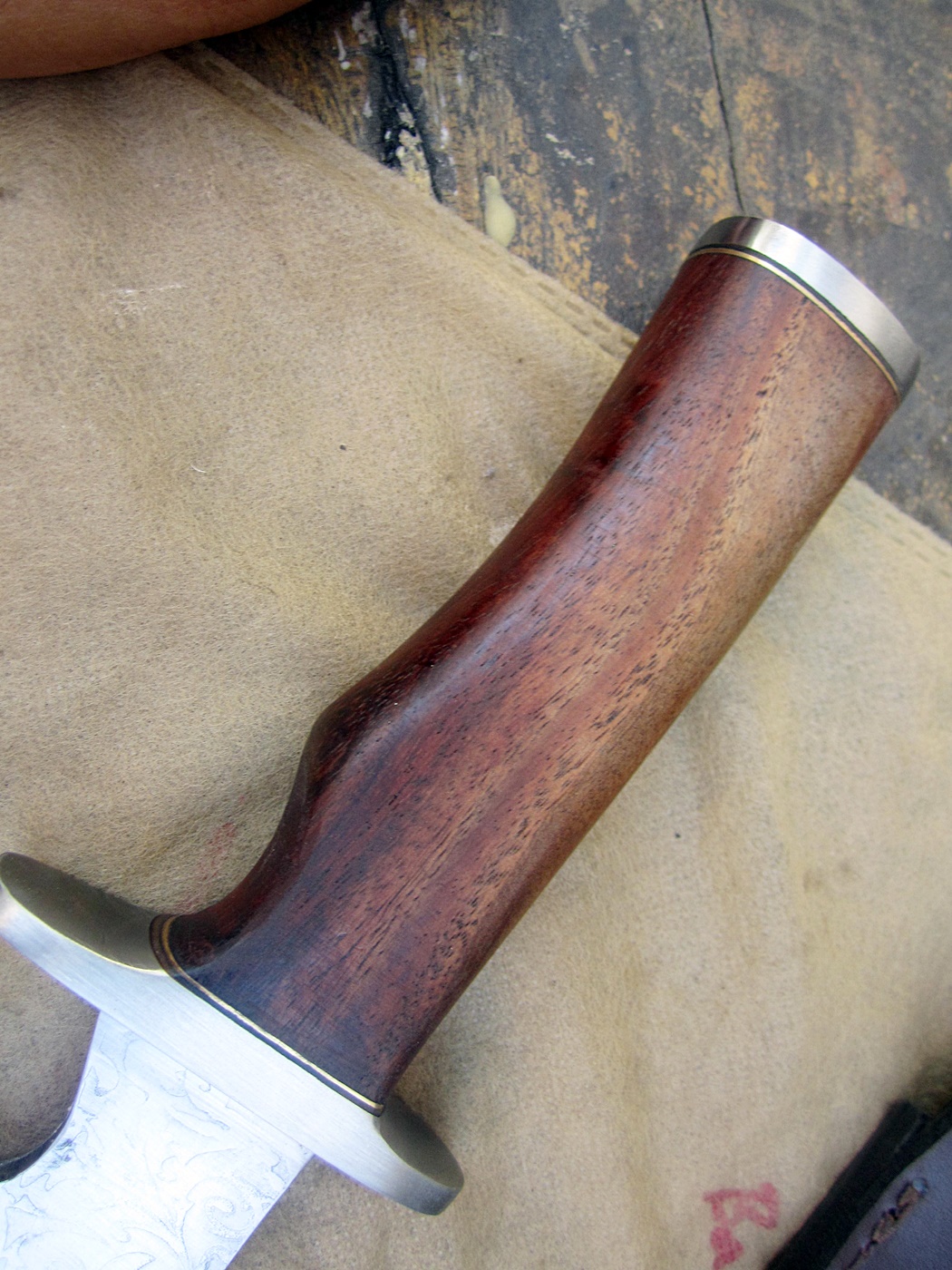 มีดเหล็กD2 Michael Cody's Custom Handmade D2 steel Sasquatch Bowie Knife Machete (ตำหนิตามรูป)