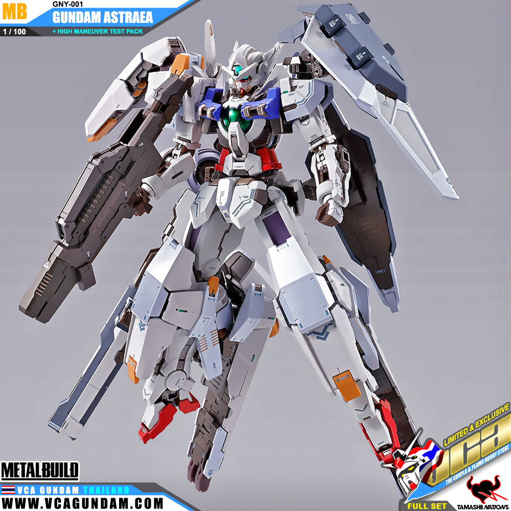 Metal Build GNY-001 GUNDAM ASTRAEA + HIGH MANEUVER TEST PACK FULL SET