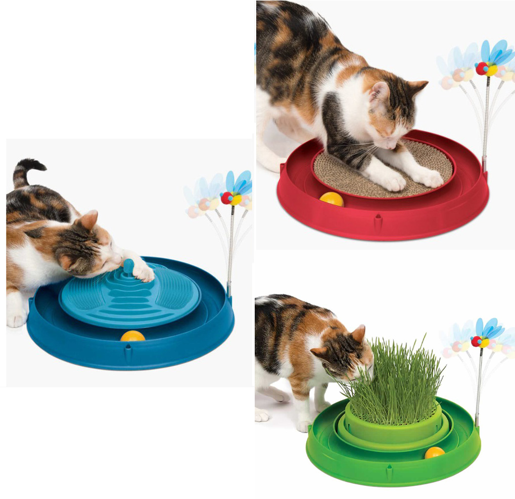 Kicha ของเล่นแมว Catit Play 3 in 1 Circuit Bally Toy 3 แบบครบให้เลือกเล่น