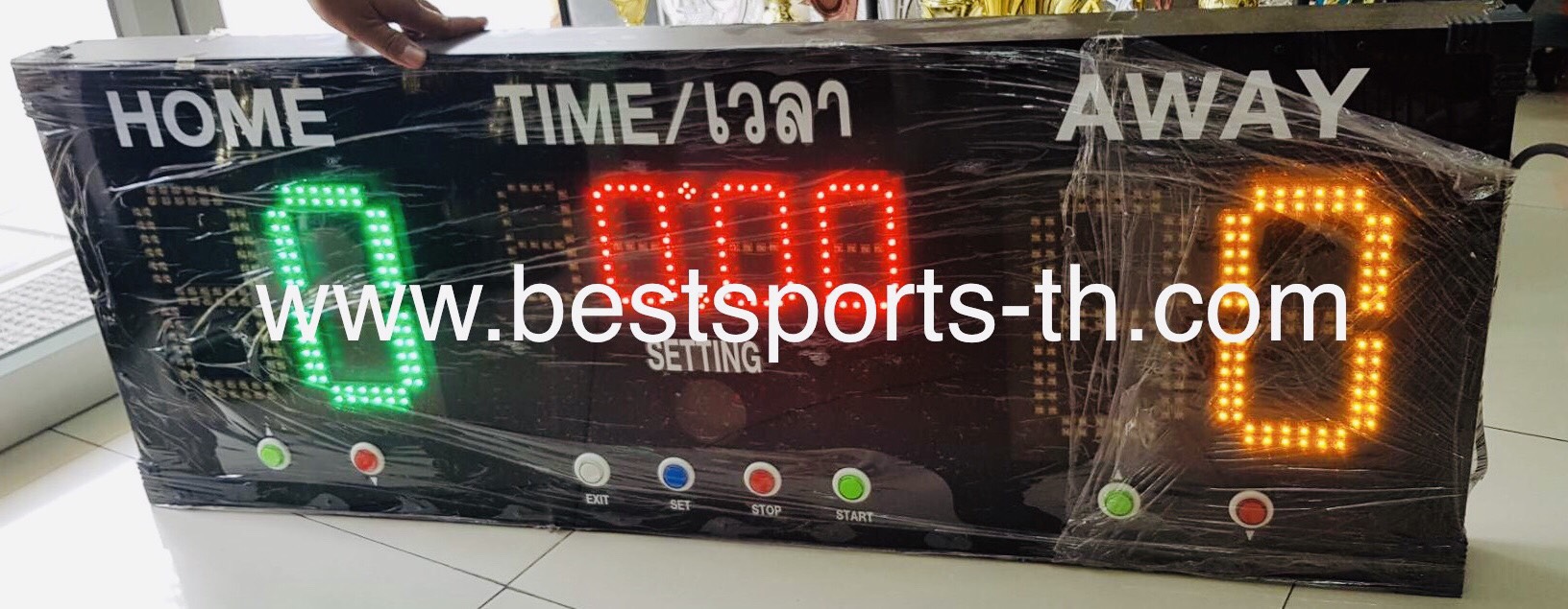 สกอร์บอร์ด LED ขนาด 42x120 ซม.