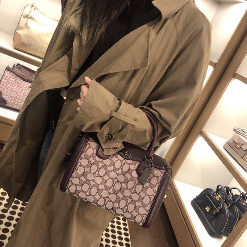 Coach F38112 Ivie bennett satchel สีชมพู
