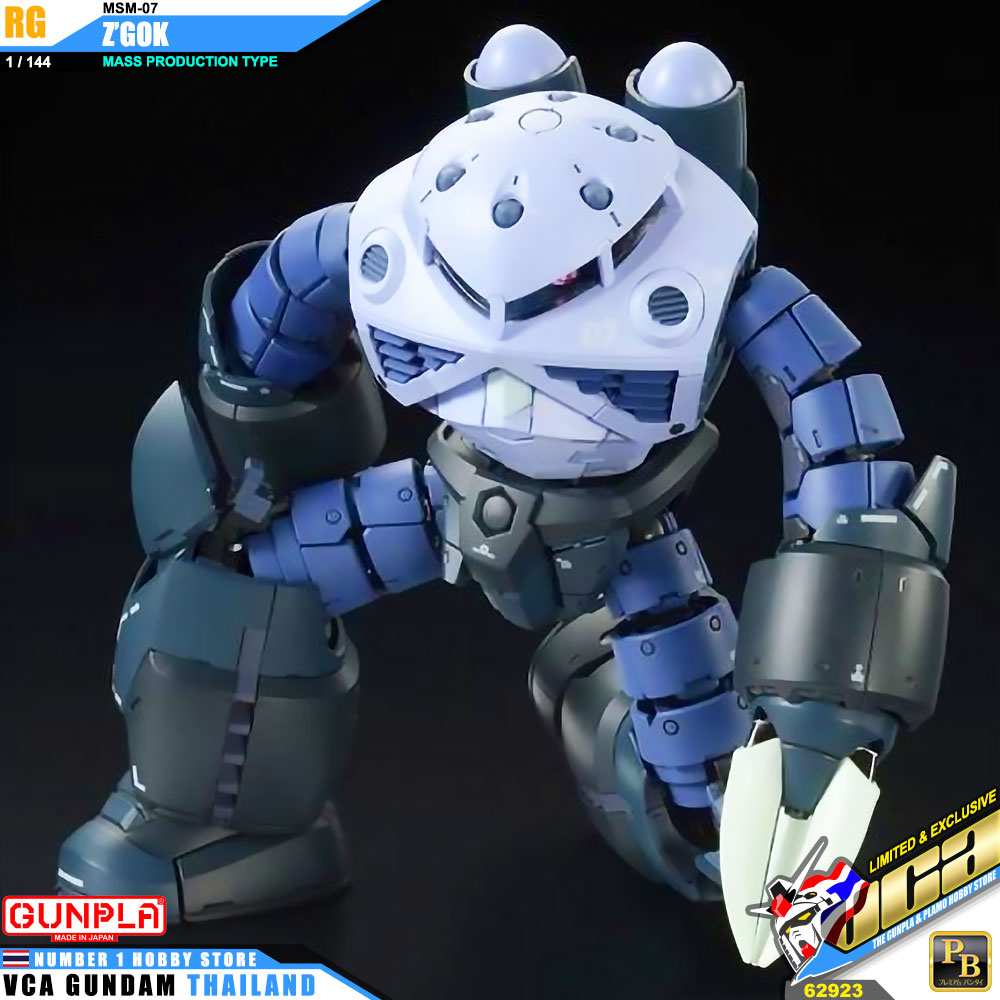PREMIUM BANDAI GUNPLA REAL GRADE RG 1/144 MSM-07 Z'GOK ZGOK Z GOK MASS PRODUCTION TYPE โมเดล กันดั้ม กันพลา VCA GUNDAM