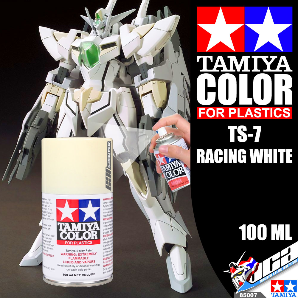 TAMIYA 85007 TS-7 RACING WHITE COLOR SPRAY PAINT CAN 100ML