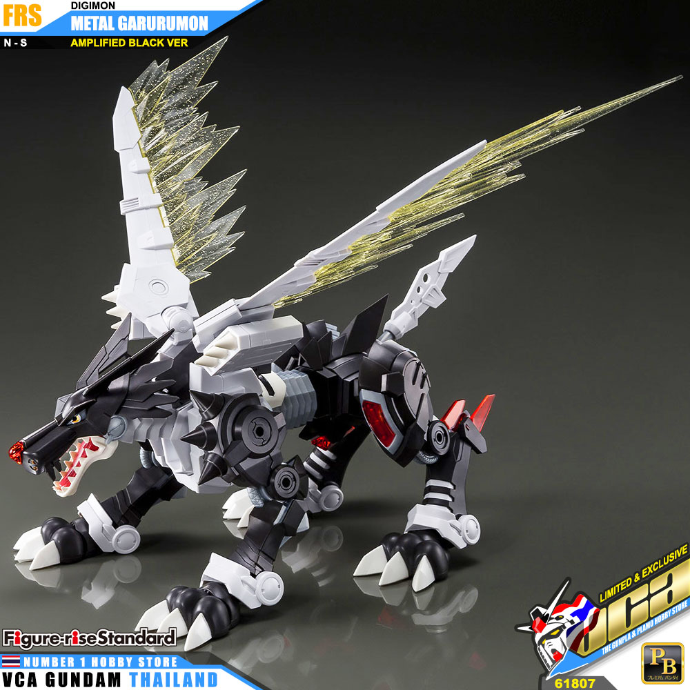 BANDAI FIGURE-RISE STANDARD METAL GARURUMON AMPLIFIED BLACK VER FIGURE RISE ดิจิมอน แอดเวนเจอร์ โมเดล VCA GUNDAM