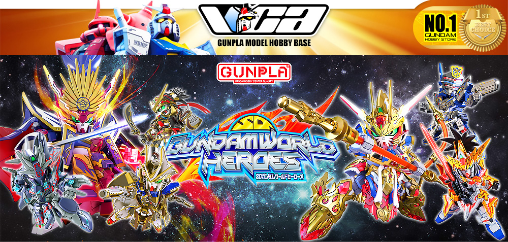 ⭐️ BANDAI GUNPLA SD GUNDAM WORLD HEROES SDW LEIF GUNDAM GP04 ประกอบ หุ่นยนต์ โมเดล กันดั้ม กันพลา ของเล่น VCA GUNDAM