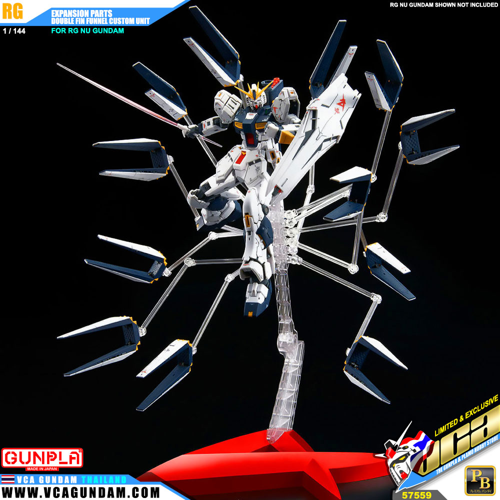 RG EXPANSION PARTS FOR RG NU GUNDAM DOUBLE FIN FUNNEL CUSTOM UNIT