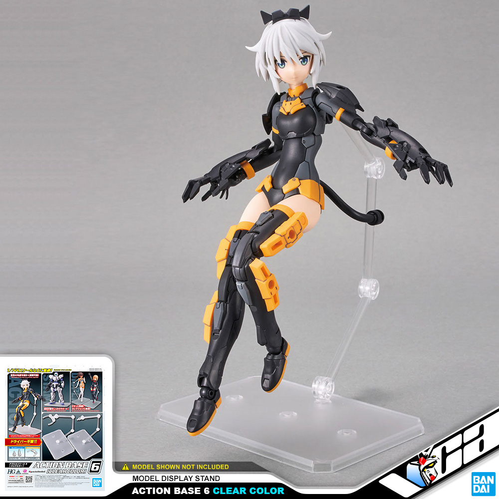 💥 BANDAI GUNPLA ACTION BASE 6 CLEAR COLOR MODEL ACTION FIGURE STAND ฐาน ขาตั้ง โมเดล กันดั้ม กันพลา พลาโม VCA GUNDAM
