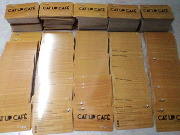 รับพิมพ์บัตรสมาชิก บัตรแข็งแบบบาง บัตรยอดนิยม