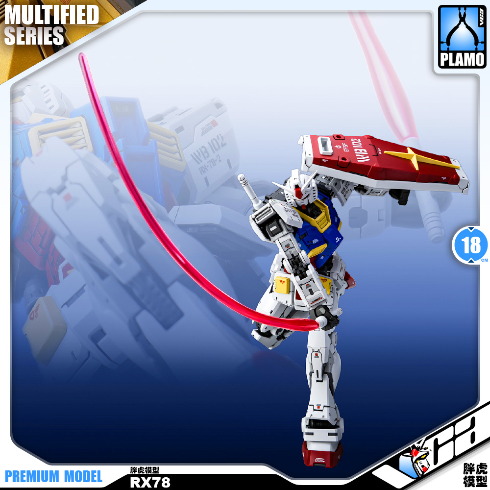 Fat Cat 1/100 AZU RX-78-2 Gundam Real Grade RG Plastic Model Action Toy Kit VCA Bangkok Thailand