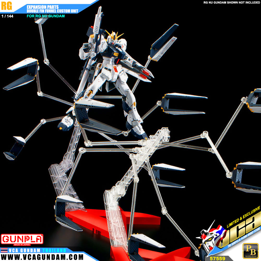 RG EXPANSION PARTS FOR RG NU GUNDAM DOUBLE FIN FUNNEL CUSTOM UNIT
