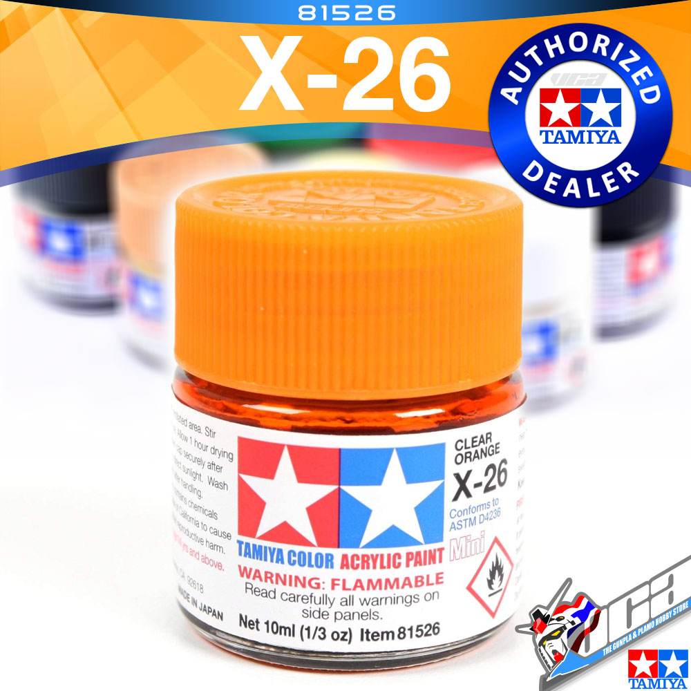 ACRYLIC X-26 CLEAR ORANGE