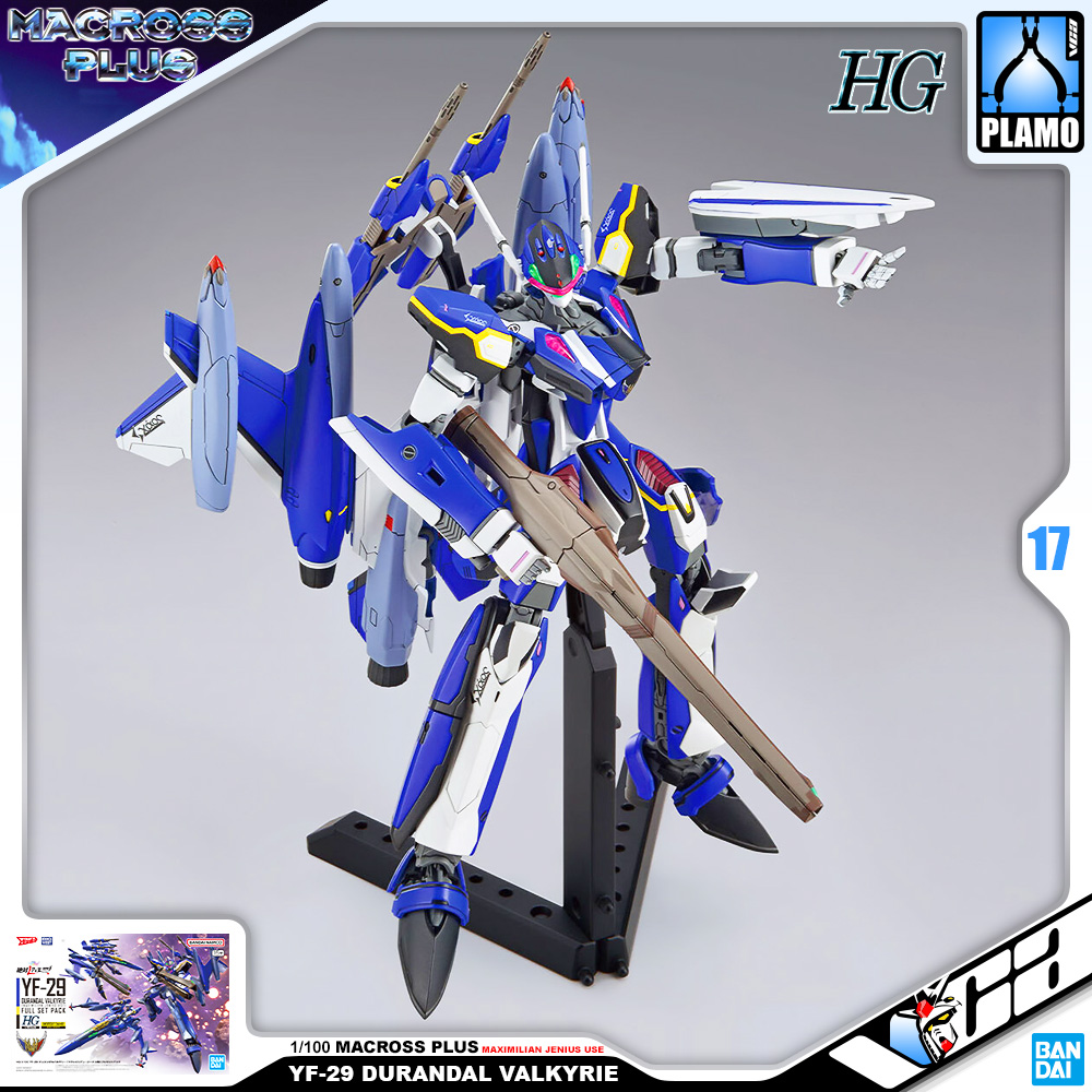 Bandai HG YF-29 DURANDAL VALKYRIE (MAXIMILIAN JENIUS USE) FULL SET PACK