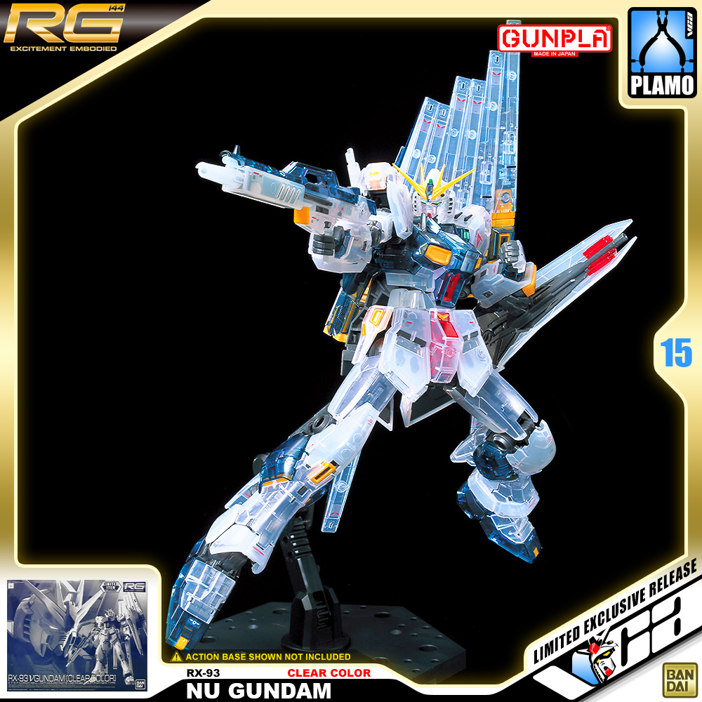 RG RX-93 NU GUNDAM CLEAR COLOR