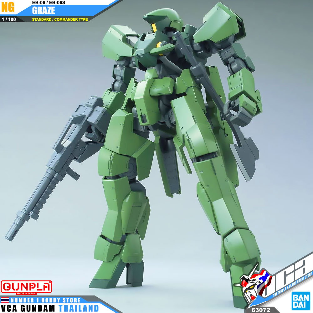 BANDAI GUNPLA 1/100 GRAZE STANDARD COMMANDER TYPE โมเดล กันดั้ม กันพลา VCA GUNDAM