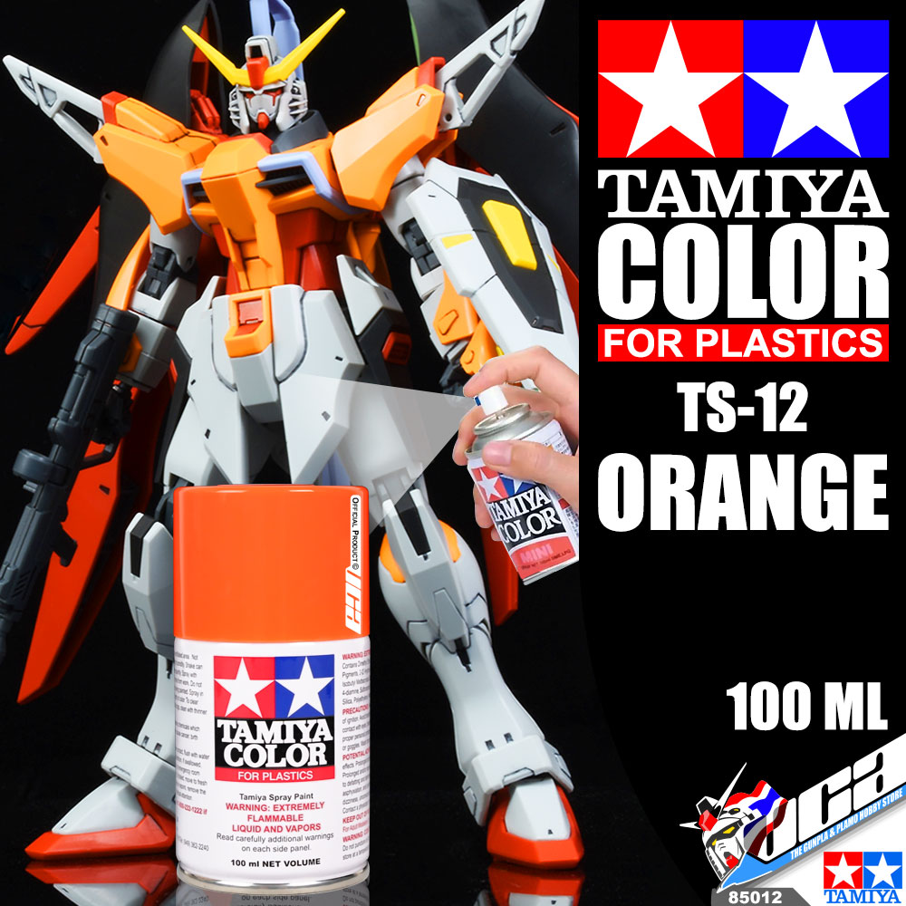 TAMIYA 85012 TS-12 ORANGE COLOR SPRAY PAINT CAN 100ML