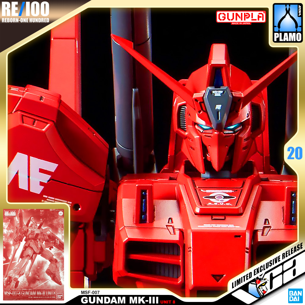 Bandai RE100 MSF-007-8 GUNDAM MK-III UNIT 8