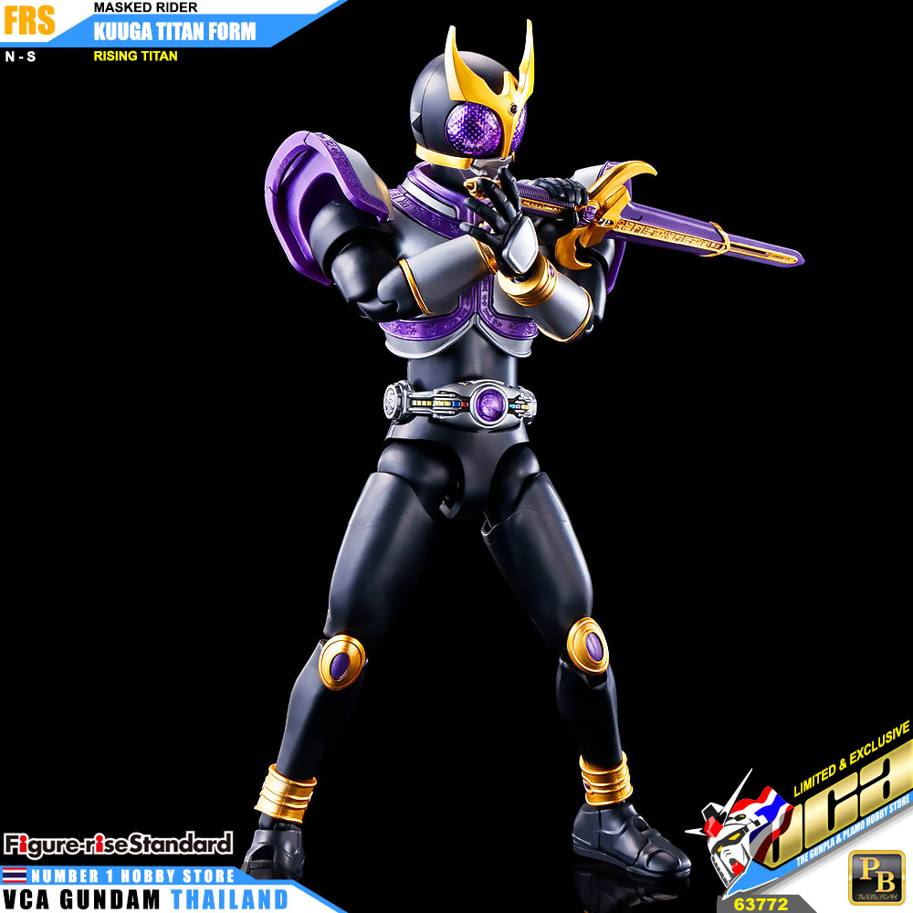 PREMIUM BANDAI FIGURE-RISE STANDARD MASKED RIDER KUUGA TITAN FORM RISING TITAN RISINGTITAN FIGURE RISE มาสค์ไรเดอร์บิลด์ พลาสติก โมเดล VCA GUNDAM