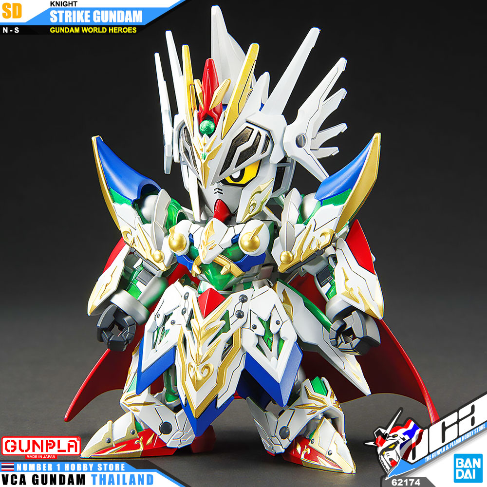 BANDAI GUNPLA SD GUNDAM WORLD HEROES SDW KNIGHT STRIKE GUNDAM โมเดล กันดั้ม กันพลา VCA GUNDAM