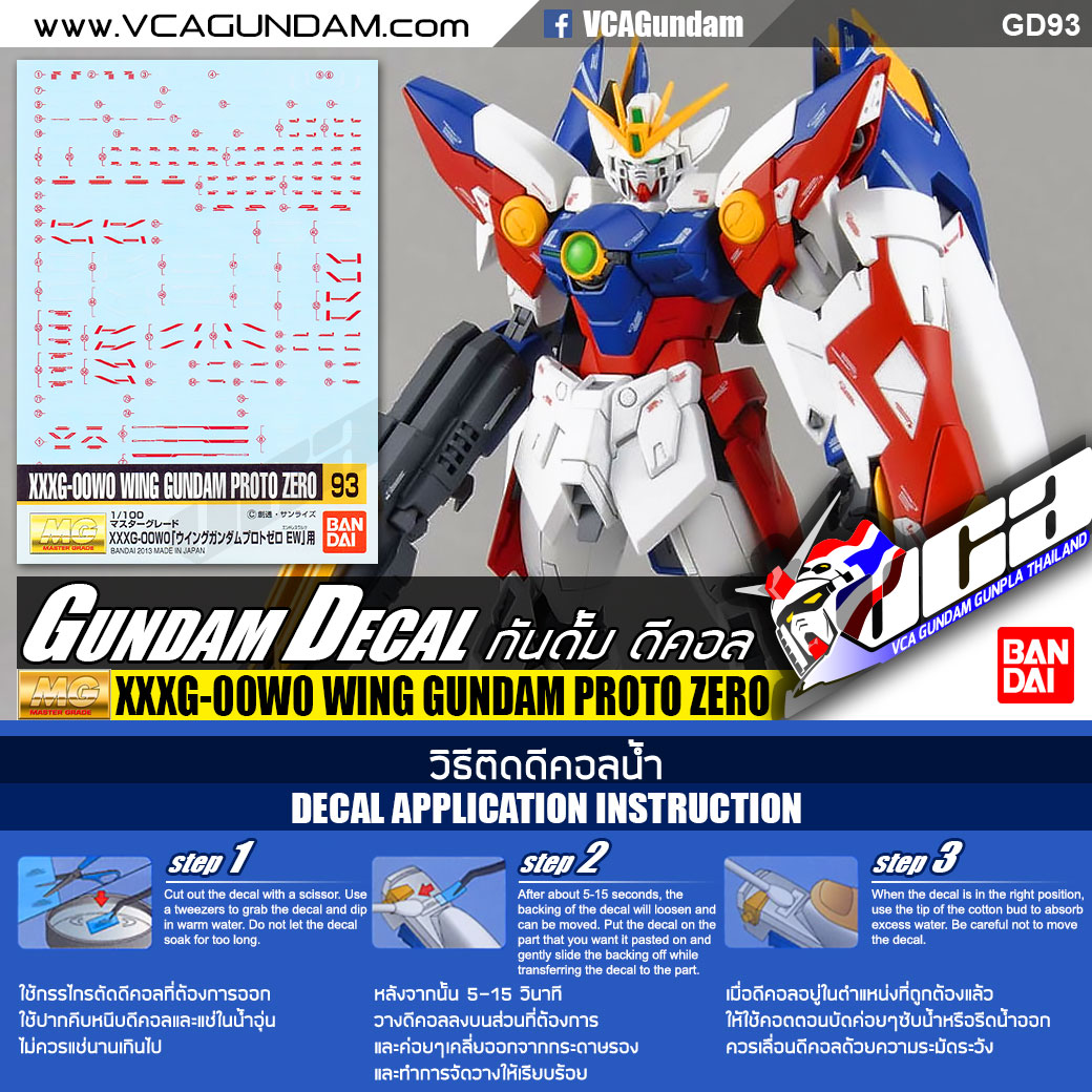 GD93 | MG WING GUNDAM PROTO ZERO วิง กันดั้ม โปรโต ซีโร่ EW