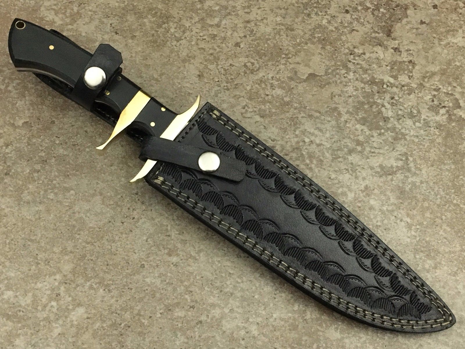 มีดเดินป่า ASH CUSTOM HANDMADE HUNTING BOWIE KNIFE 440C STEEL 13" (B93)