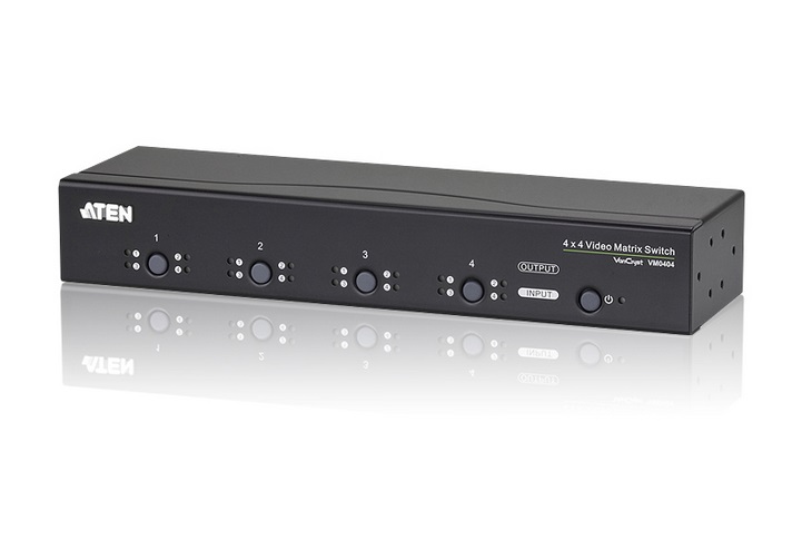 ATEN รุ่น VM0404 VIDEO MATRIX SWITCH WITH AUDIO เข้า4 ออก4