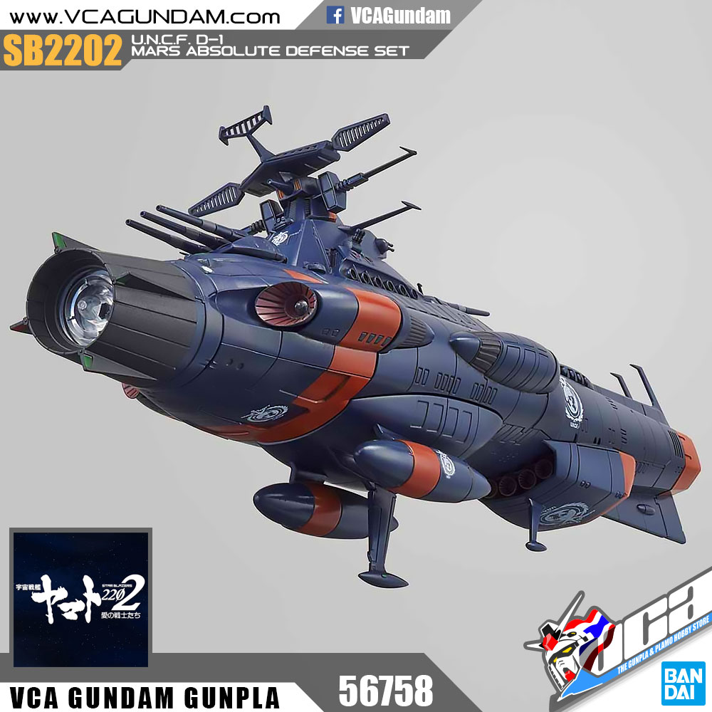 1/1000 U.N.C.F. D-1 MARS ABSOLUTE DEFENSE LINE SET