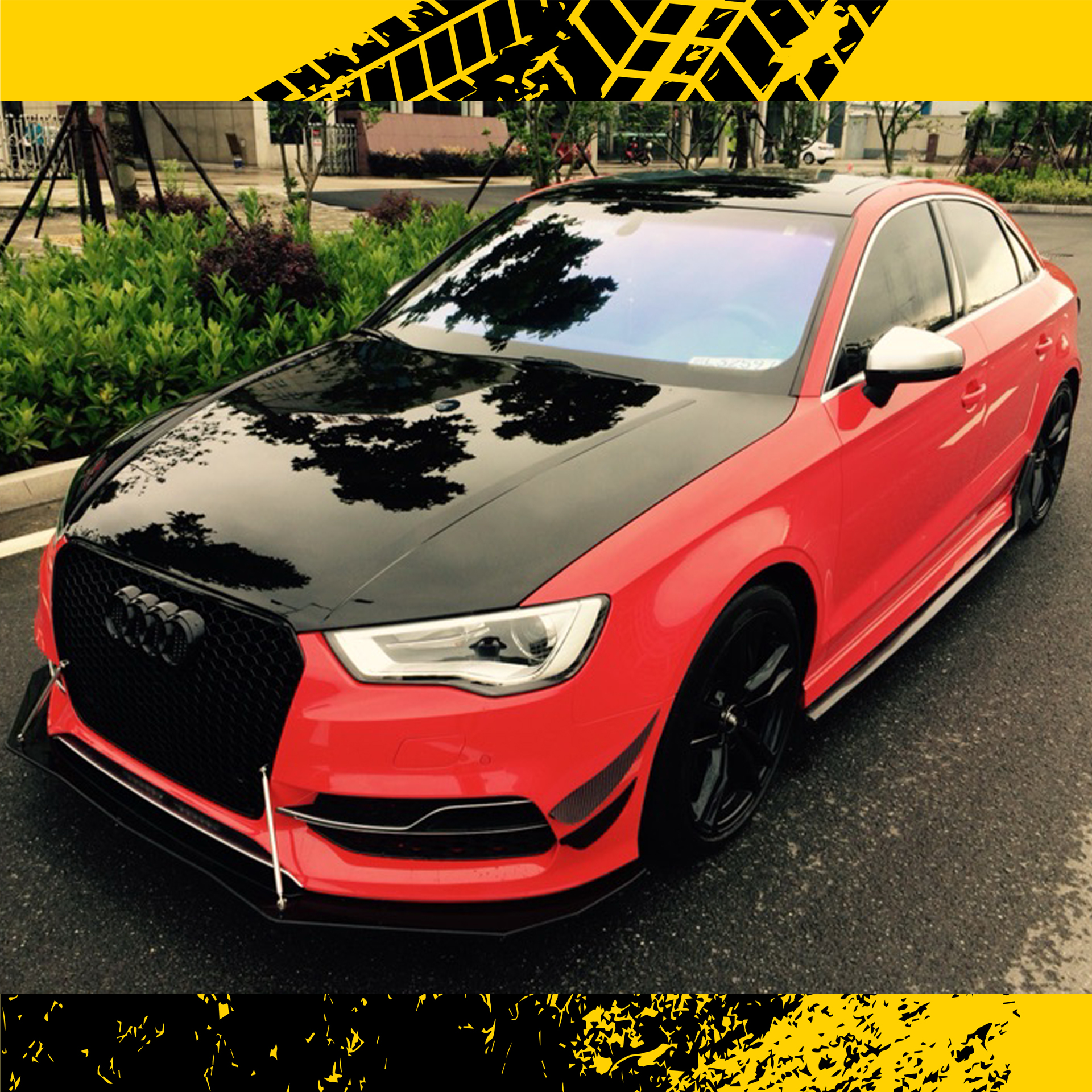 (A033) ชุดขายึดพยุงสปอยเลอร์ ลิ้นหน้า Wingหลัง