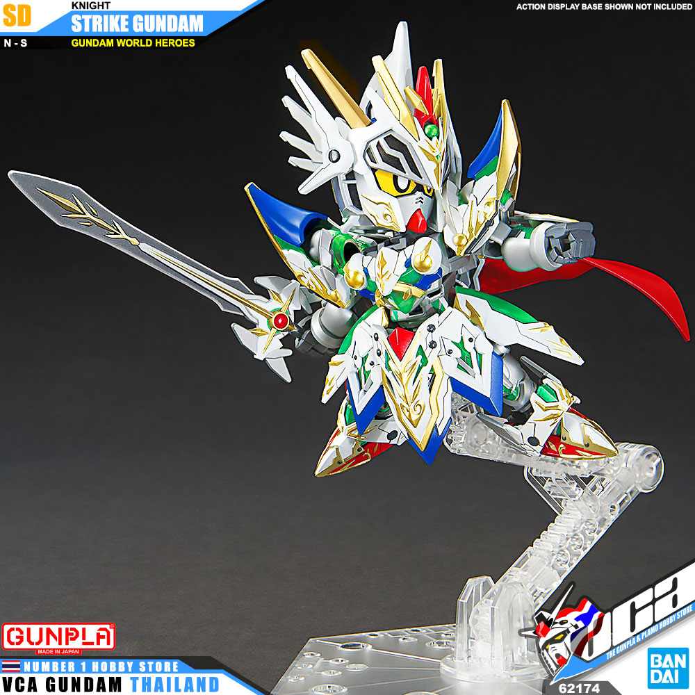 BANDAI GUNPLA SD GUNDAM WORLD HEROES SDW KNIGHT STRIKE GUNDAM โมเดล กันดั้ม กันพลา VCA GUNDAM