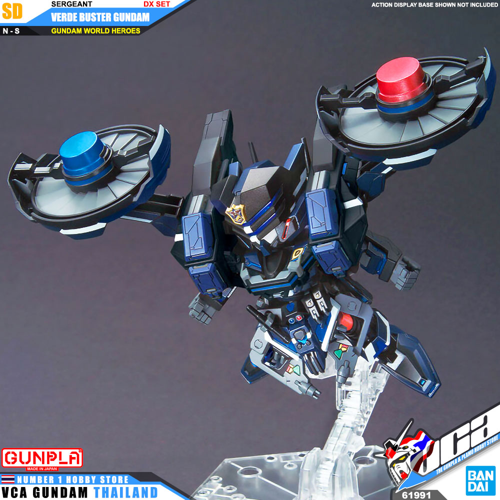 BANDAI GUNPLA SD GUNDAM WORLD HEROES SDW SERGEANT VERDE BUSTER GUNDAM DX SET โมเดล กันดั้ม กันพลา VCA GUNDAM