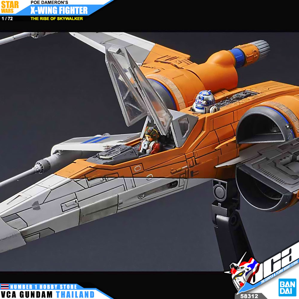 1/72 POE'S X-WING FIGHTER STAR WARS : THE RISE OF SKYWALKER