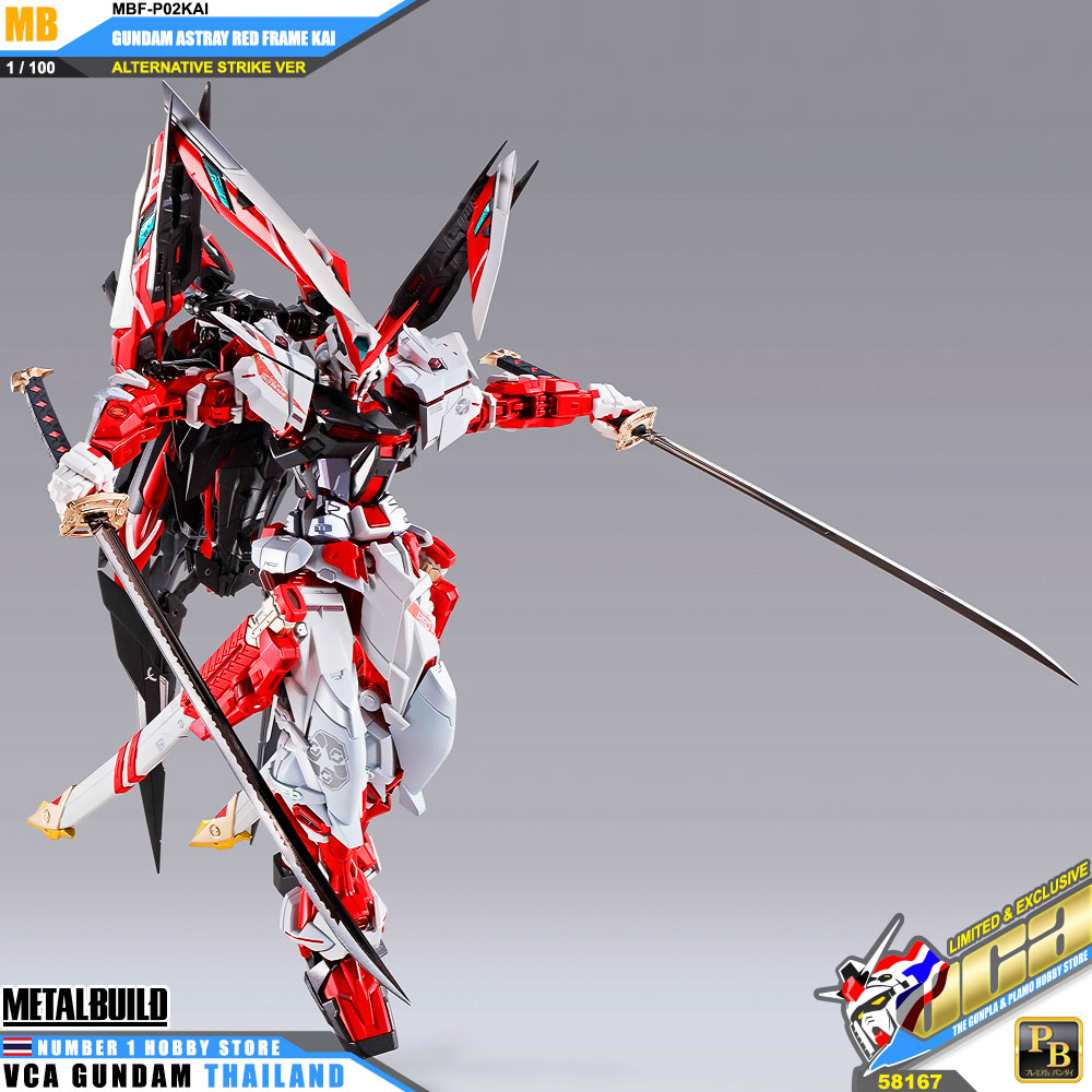 Bandai Metal Build MB MBF-P02KAI GUNDAM ASTRAY RED FRAME KAI กันดั้ม แอสเทรย์ เรด เฟรม